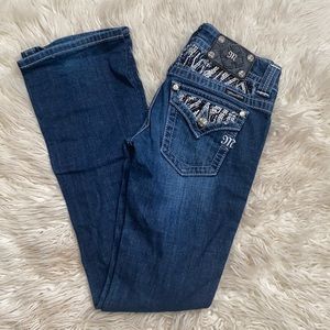 Miss Me Dark Blue Boot Cut Jeans